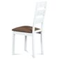 Scaun de masă din lemn masiv BC-2603 WT, alb