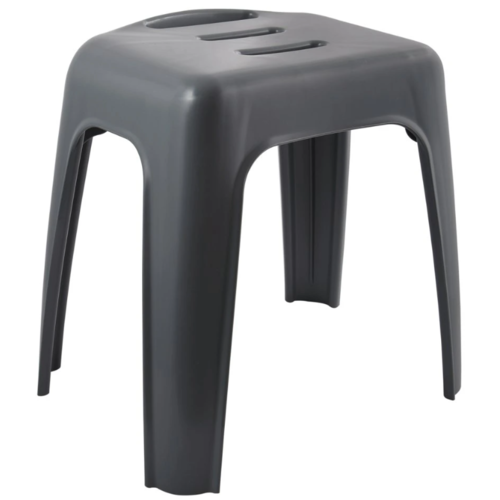 Spirella Scaun de duș HOCKER, gri închis, 47 cm