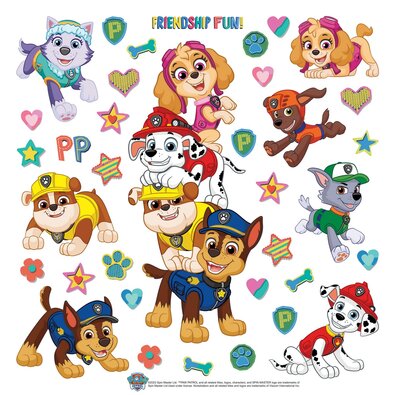 Samolepilne dekoracije Paw Patrol Friendship Fun,30 x 30 cm