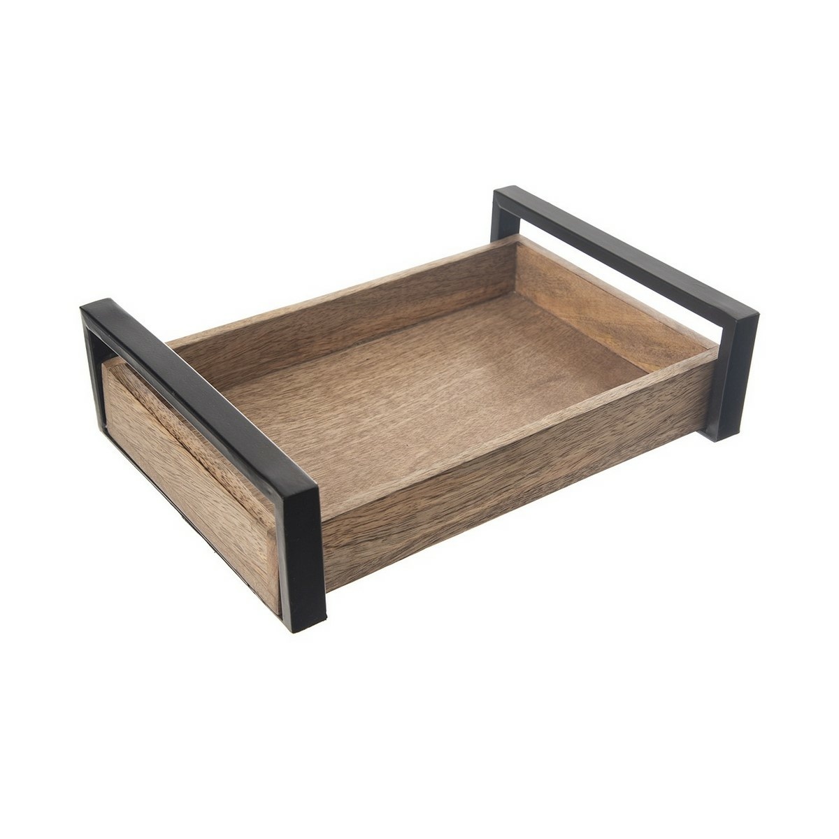 Tavă decorativă din lemn de mango InDecor, 31 x 22x 8 cm, S