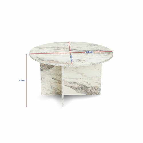 Harmo Freesia Marble dohányzóasztal