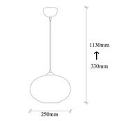 Lampa wisząca Camini - MR - 867, czarny