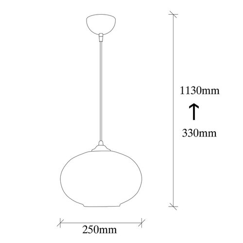 Lampa wisząca Camini - MR - 867, czarny