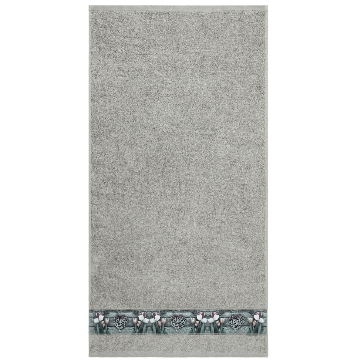 Osuška Tulip sivá, 70 x 140 cm, 70 x 140 cm