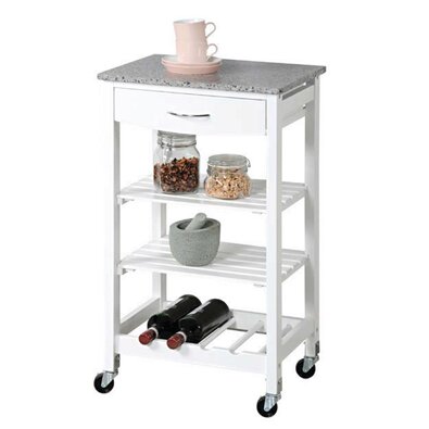 Kesper 25806 Kuhinjski voziček z delovno ploščo,83 x 47 x 37 cm