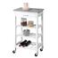 Kesper 25806 Kuhinjski voziček z delovno ploščo,83 x 47 x 37 cm
