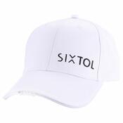 Sixtol Czapka z daszkiem ze światłem LED B-CAP 25 lm, USB, uni, biały