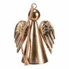 Viseča kovinska božična dekoracija Angel bell 24cm, zlata