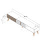 Stolik pod telewizor Milan Alt White