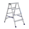 Alumet AD 7204 Aluminijaste dvostranske stopnice,2x 4 stopnice, 81 cm
