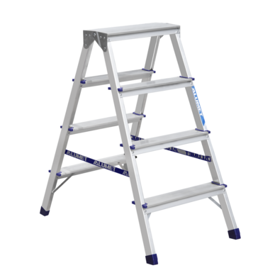 Alumet AD 7204 Aluminijaste dvostranske stopnice,2x 4 stopnice, 81 cm