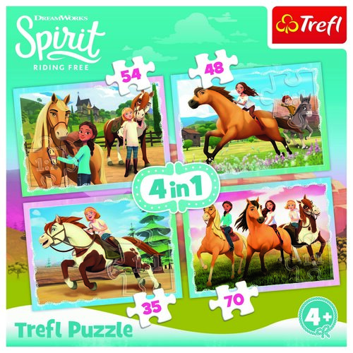 Trefl Puzzle Spirit, volnost nadevše, 4 ks