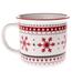 Świąteczny kubek porcelanowy Granma, biały, 380 ml