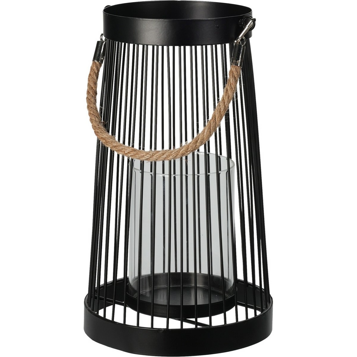 Kovový lampáš Nimes, 16,5 x 26,5 cm