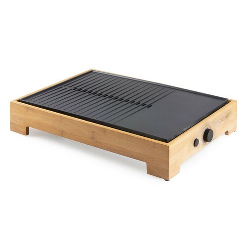 DOMO DO9271G stolní elektrický Plancha gril Bamboo Style