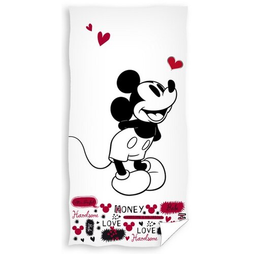 Osuška Zamilovaný Mickey Mouse, 70 x 140 cm