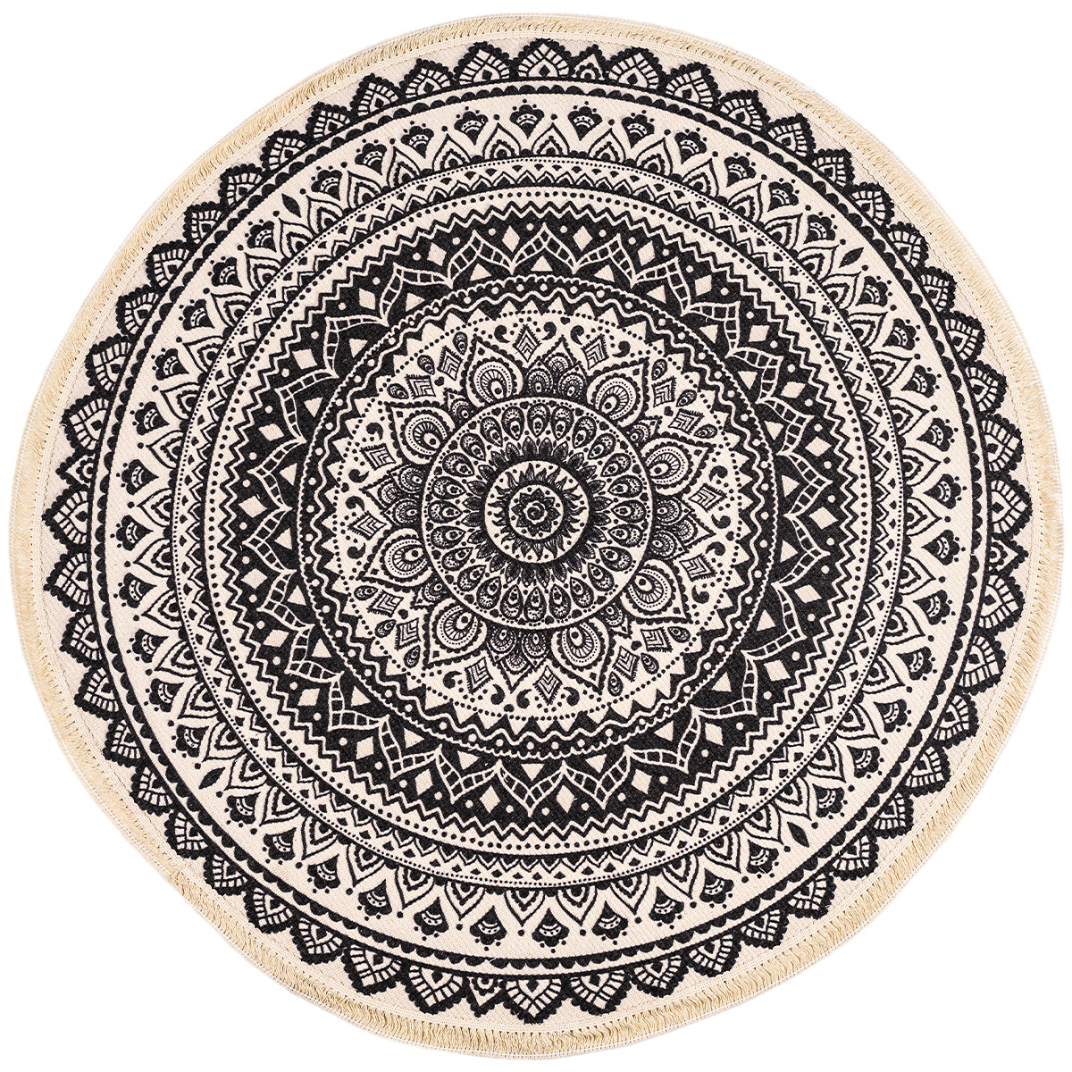 Fotografie Dakls Kusový koberec Mandala šedohnědá, 82 cm