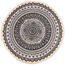 Teppich Mandala Grau-Braun, 82 cm