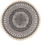Teppich Mandala Grau-Braun, 82 cm
