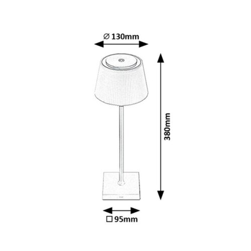 Lampă de masă cu LED Rabalux 76010 Taena, 4 W, negru