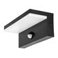 Rabalux 77115 venkovní nástěnné LED svítidlo Zaragoza, se senzorem, 9W, IP54, černá