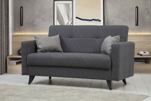 Klappsofa Polya Dark Grey