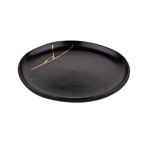 Altom Porcelánový dezertní talíř Magnific, 18 cm, černá
