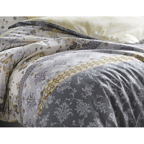 BedTex Vera pamut ágynemét szett szürke, 220 x 200 cm, 2 db 70 x 90 cm