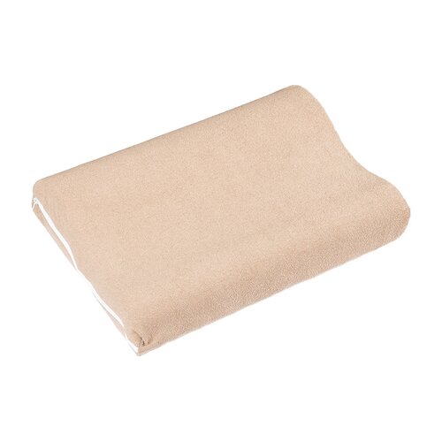 Bellatex Bezug für anatomisches Kopfkissen Frottee Kaffee, 45 x 30 cm