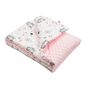 New Baby Pătură pentru copii Minky Ursuleți, roz, 80 x 102 cm