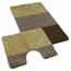 Kvalitex Badezimmerteppich-Set Helga, Braun, 60 x 100 cm, 60 x 50 cm