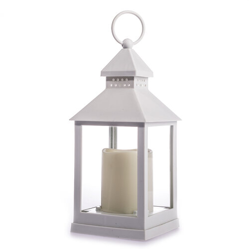 Lucerna s LED sviečkou 23 cm