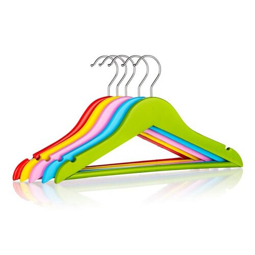 Brilanz Набір дитячих дерев'яних вішалок COLOR, 5 шт.