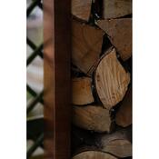 Stora Záhradný drevník 120 x 80 x 40 cm, corten CORGARDEN 1037
