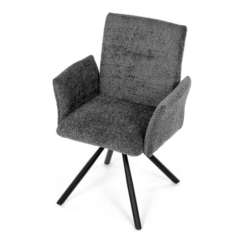 Set de scaune de sufragerie cu mecanism deîntoarcere DCH-W1117 GREY2, 2 buc.