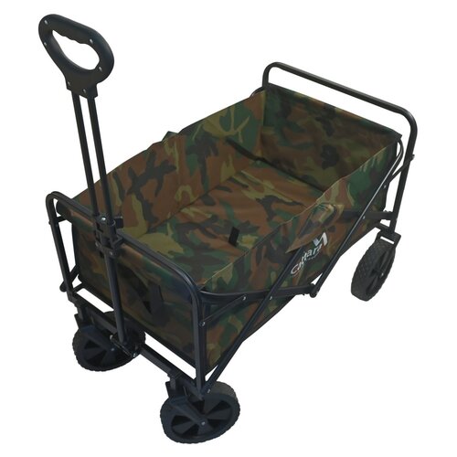 Cattara 13704 Kempingový vozík skládací Trogir Army, 104 x 86 x 55 cm