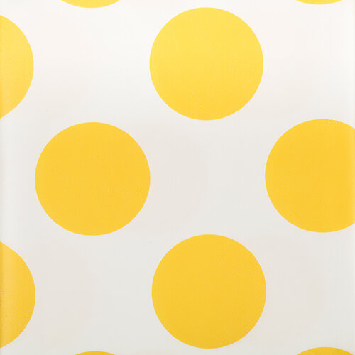 Ubrus Kruhy žlutá, 130 x 180 cm