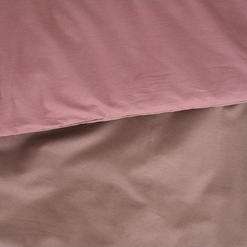 B.E.S. Petrovice Baumwollbettwäsche Double Face braun/bordeaux, 140 x 200 cm, 70 x 90 cm