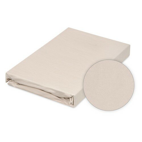 Matex Bamboo nieprzepuszczalne prześcieradło jasnobeżowy, 60 x 120 x 10 cm
