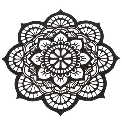 Lesnata izrezana dekoracija za steno Mandala, 35 x35 x 1 cm