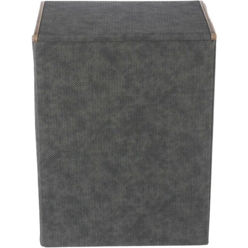 Autronic Látkový úložný box s vekom 38 × 28 × 50 cm, sivá