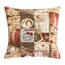 Bellatex Подушка EMA Кава коричнева, червона, 45 x 45 см