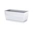 Ghiveci din plastic Coubi Case, cu vas, alb, 39 cm