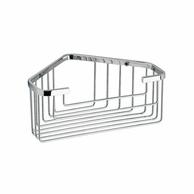 GEDY 2483 Inteligentna półka narożna pod prysznic,20 x 8 x 15,1 cm, srebrna