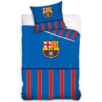 FC Barcelona Half of Stripes pamut ágynemű, 140 x 200 cm, 70 x 90 cm