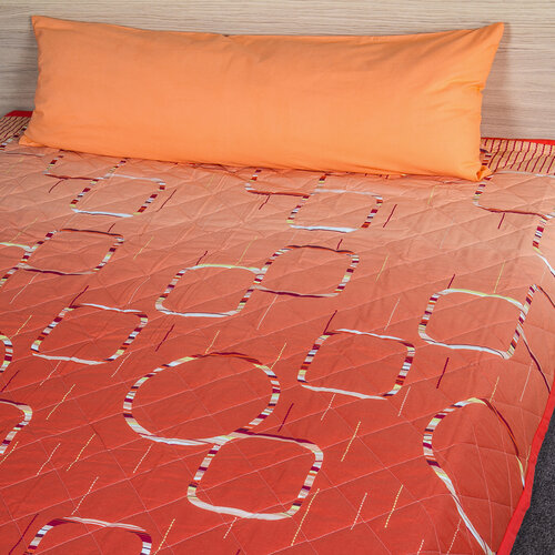 Přehoz na postel Myra oranžová, 220 x 240 cm