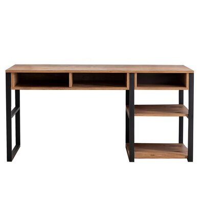 Pracovný stôl Emro Walnut and Black