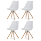Set de scaune de sufragerie CT-762 WT, 4 buc