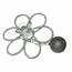 Kaminrosette 200 mm, verstellbar, 6 Federn mit Gegengewicht