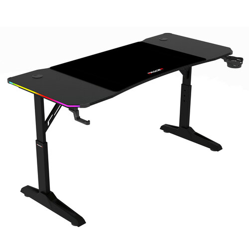 Herní stůl E-TRACER 140 RGB s manuálně nastavitelnou výškou a podsvícením